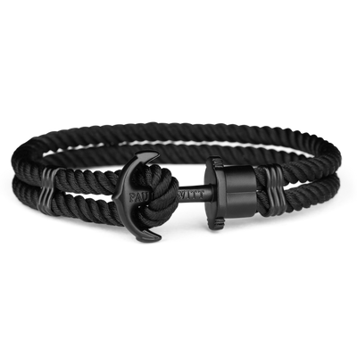 Paul Hewitt Phrep Nylon Black / Black Bracelet - S