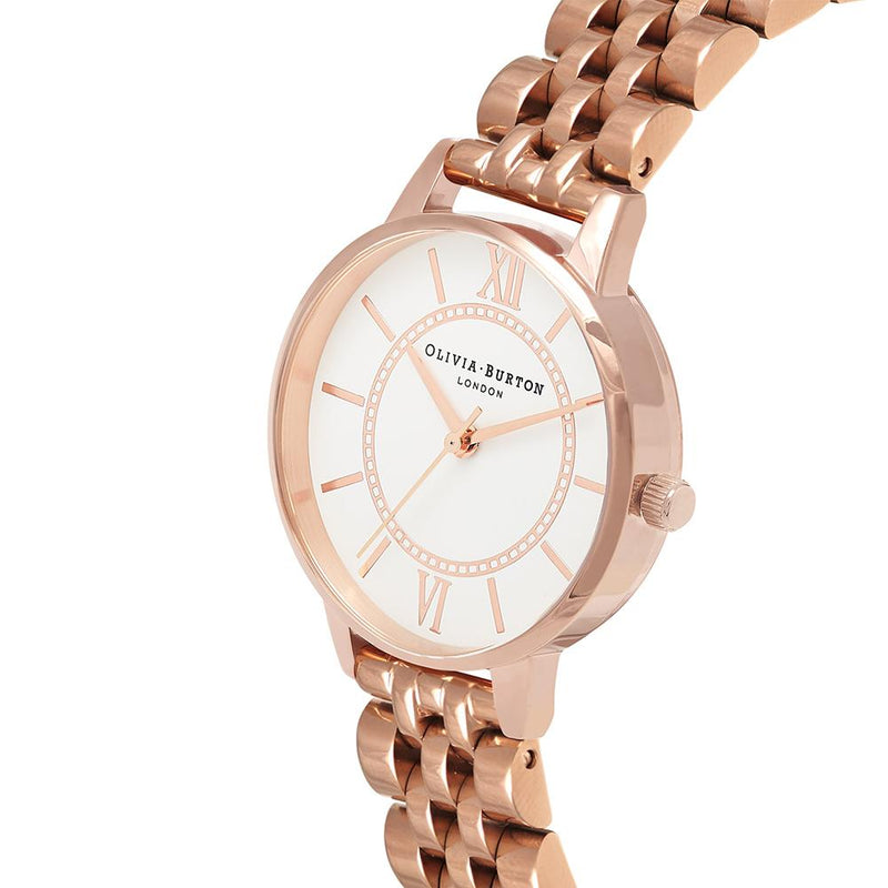 Olivia Burton Wonderland Rose Gold Bracelet Watch - Rose Gold