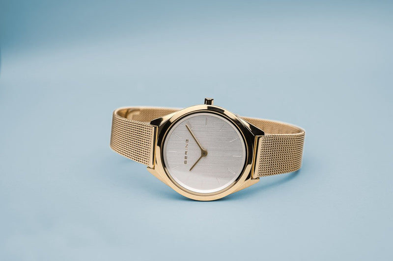 Bering Ultra Slim Polished Gold Watch