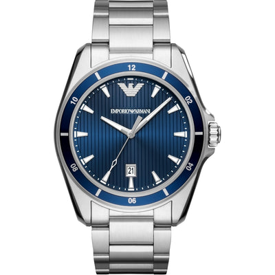 Emporio Armani Mens Quartz Analog Blue Dial Sport Watch ARXXXX