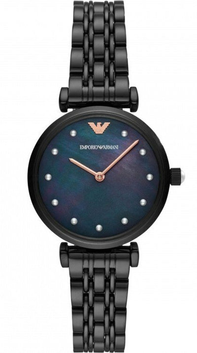 Emporio Armani Women's Elegant Black Band Watch AR11268