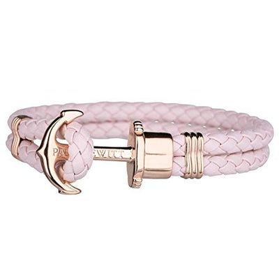 Paul Hewitt Phrep Leather Rose Gold / Pink Rose Bracelet - XL