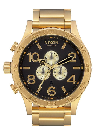 Nixon 51-30 Chrono All Gold And Black Mens Watch A083-510-00