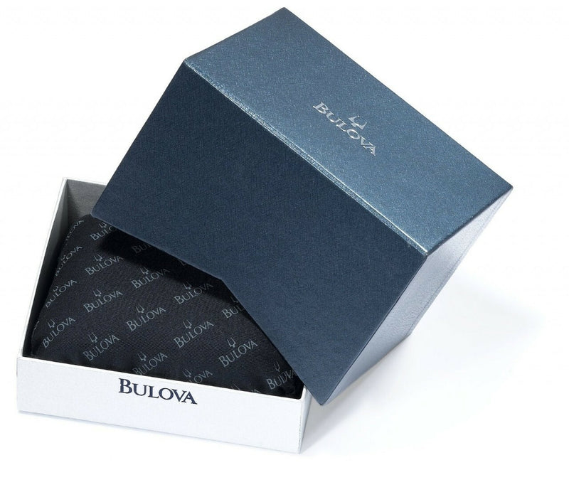 Bulova Silver White Dial Bracelet 96A115 - Mens Watch