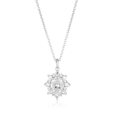 GEORGINI ICONIC BRIDAL ELOISE PENDANT SILVER