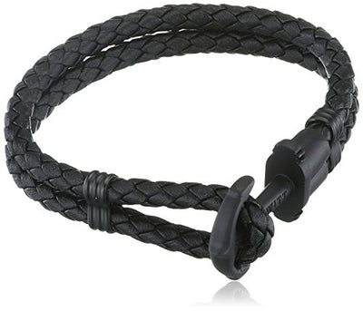 Paul Hewitt Phrep Leather Black / Black Bracelet - M