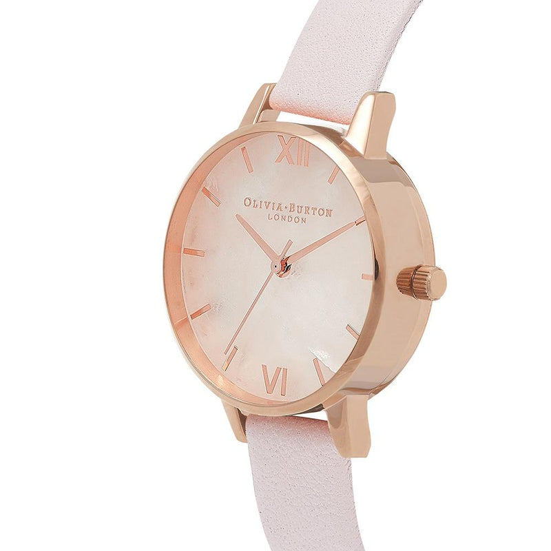 Olivia Burton Semi Precious Rose Gold Watch - Gold