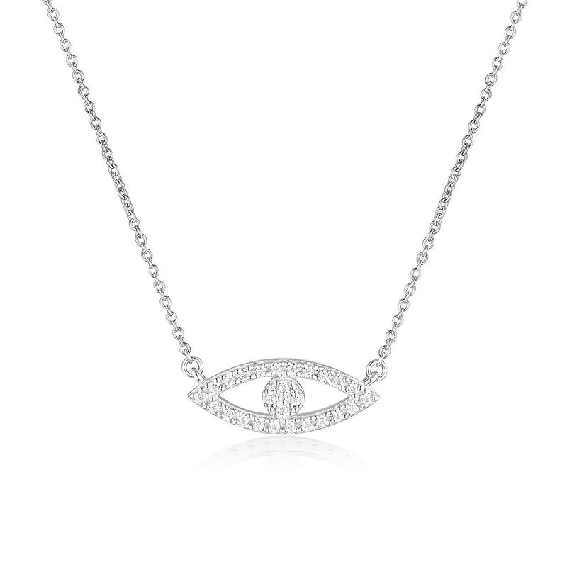 GEORGINI ROCK STAR EVIL EYE SILVER PENDANT