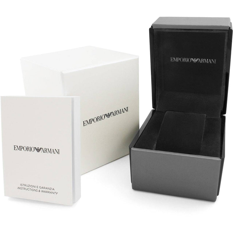 Emporio Armani Black Ceramic Chronograph Watch with Quartz SKU EA12345