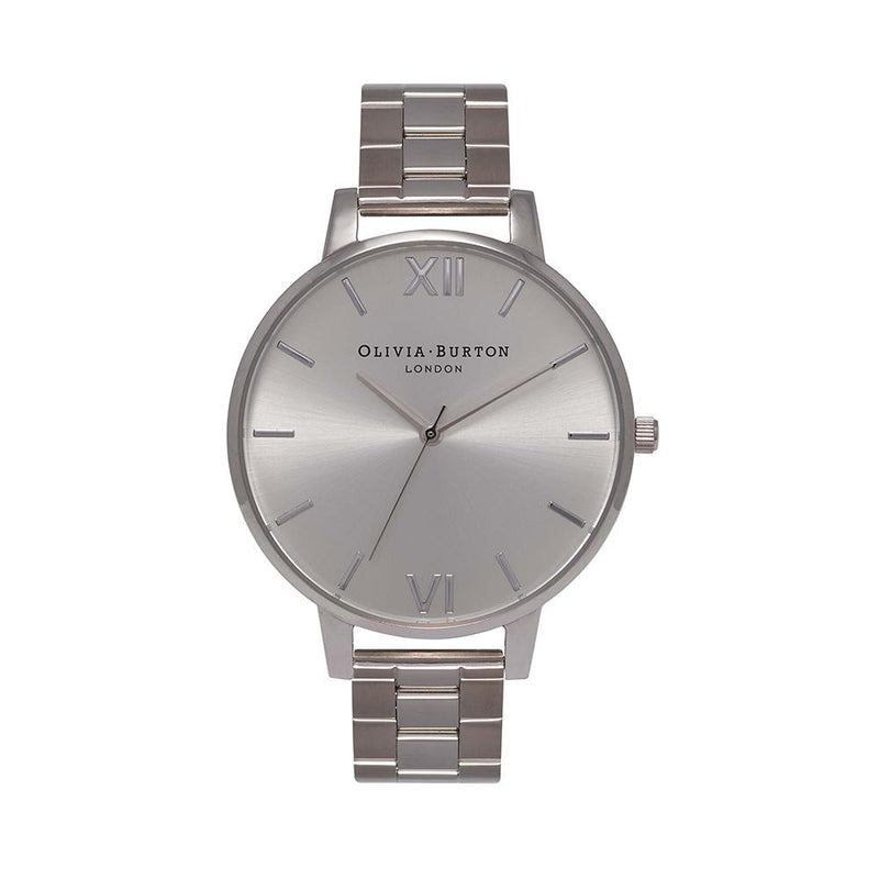 Olivia Burton Big Dial Bracelet Silver Watch - Silver