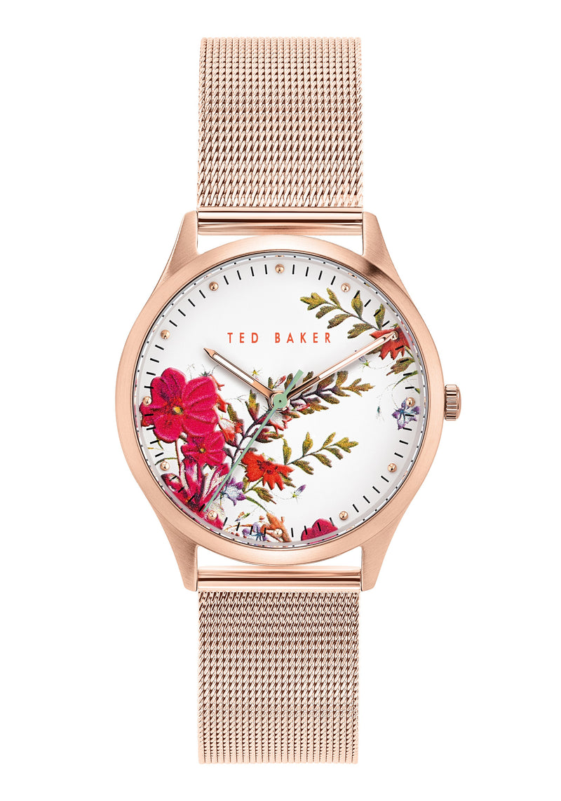 Ted Baker Belgravia Floral Gold Mesh Watch Watch Direct Australia