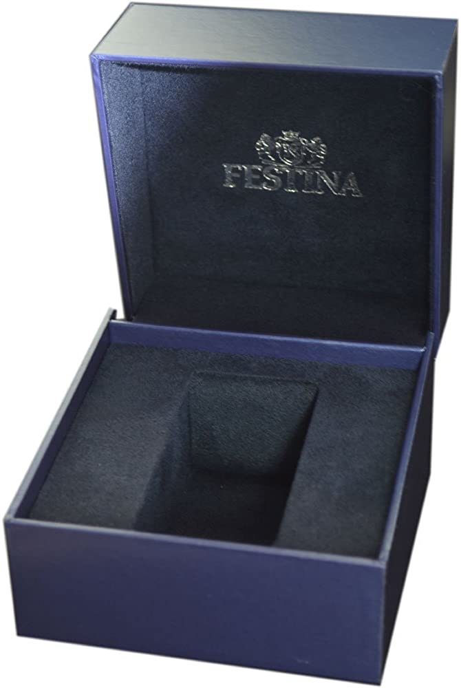 Festina Stainless Steel Chronograph Men's Watch with Luminescent Black Dial