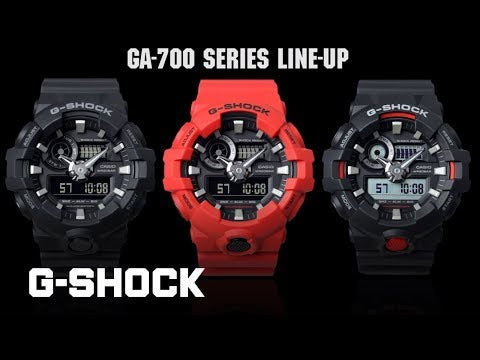 G Shock Duo Red World Time Mens Watch GA700-4A