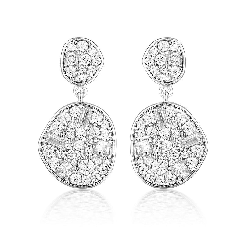 Georgini Anna Mosaic Drop Earring Silver