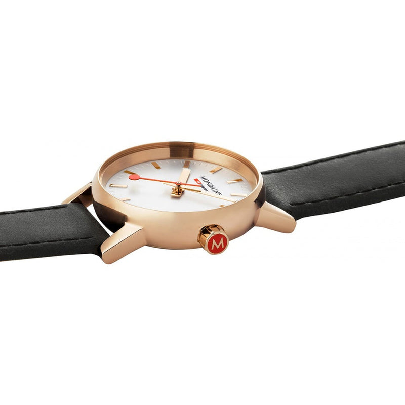 Mondaine Official EVO2 Rose Gold Stainless Steel Watch MSE.30112.LB