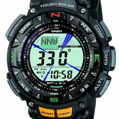 Casio Pathfinder Triple Sensor Solar Power Pag240 1 Mens Watch Watch Direct
