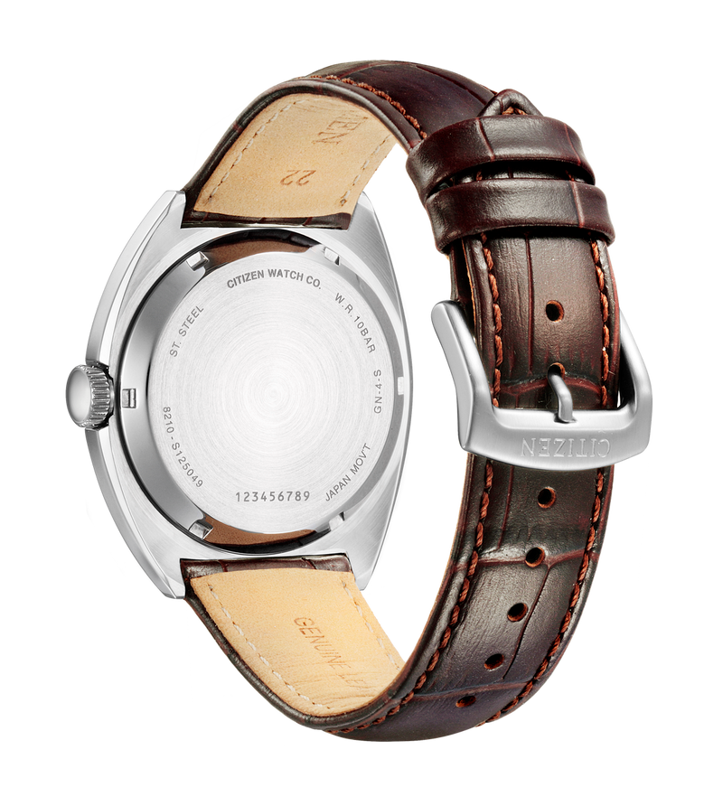 Citizen Automatic Dark Brown Leather Dress Watch NJ0100-03H