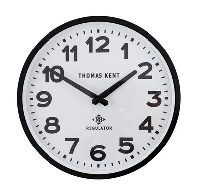 Thomas Kent Regulator Wall Clock Black/White 30cm 24685