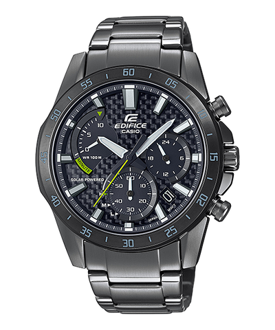 Casio Edifice Chronograph Solar Powered Black Watch EQS930DC-1A