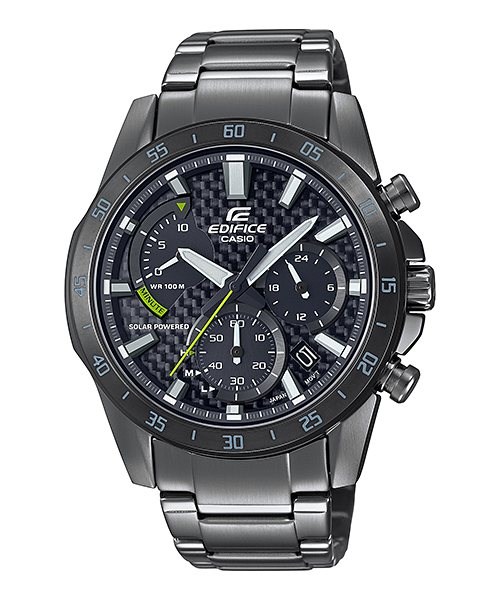 Casio Edifice Chronograph Solar Powered Black Watch EQS930DC-1A