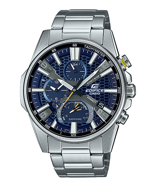 Casio Edifice Blue Dial Chronograph Smartphone Link EQB1200D-2A