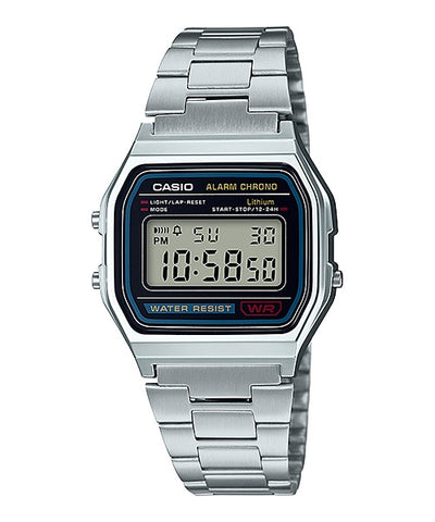 Casio Stainless Steel Digital Watch A158WA-1