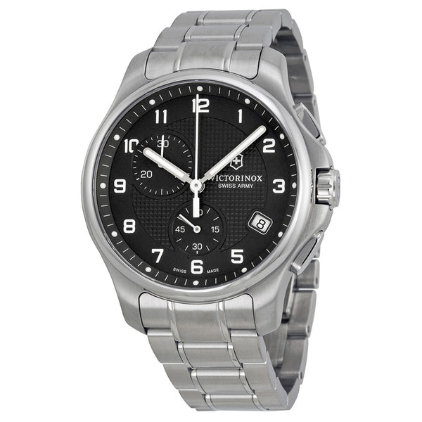 Victorinox Officers Chronograph Stainless Steel Mens Watch 241592 Watch Direct