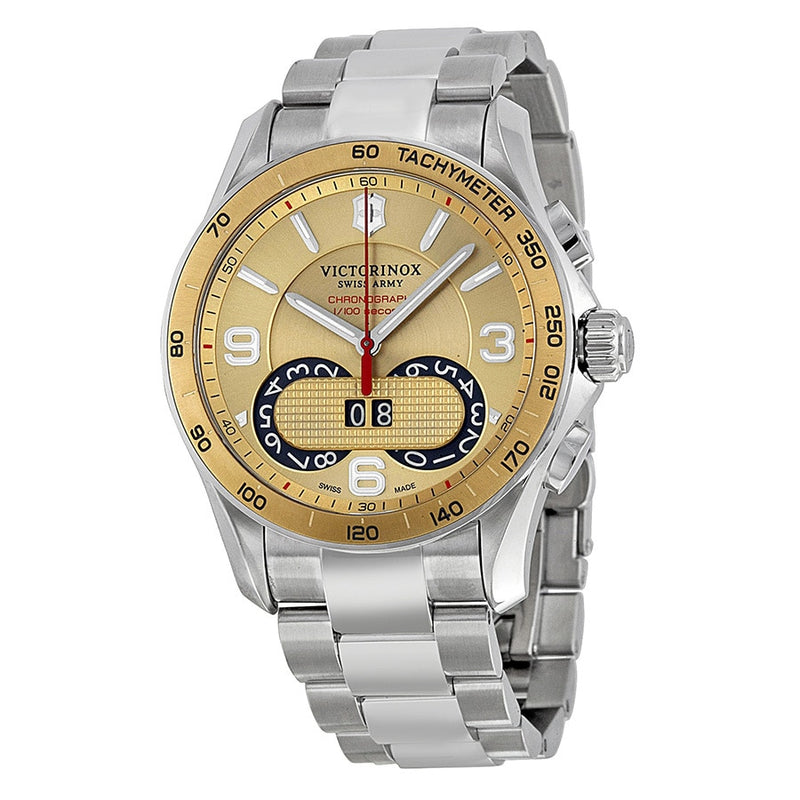Victorinox 241619 Chrono Classic Analog Display Swiss Quartz Silver Wa Watch Direct