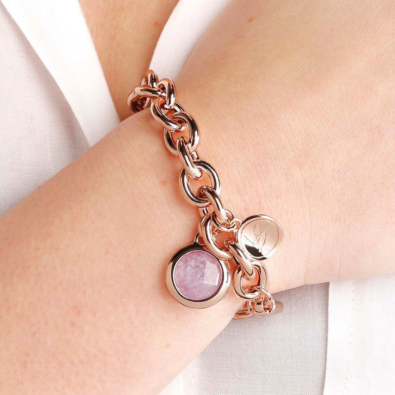 Bronzallure Gemstone Charms Bracelet